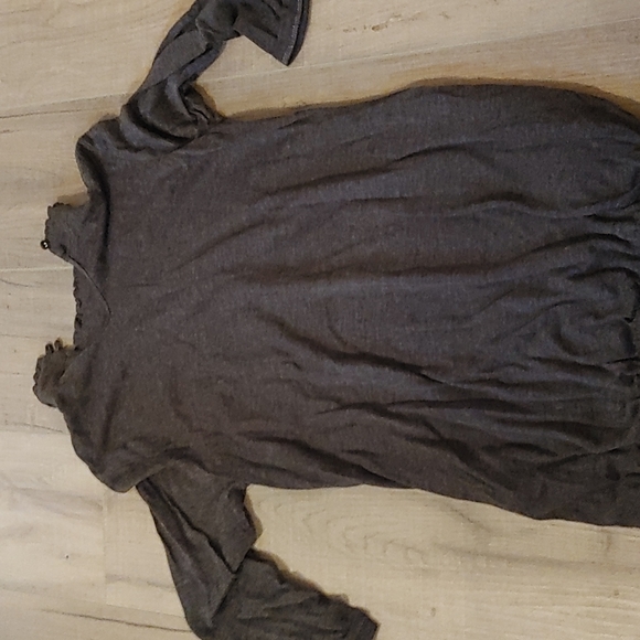 Mock Neck Cotton Top - Picture 3 of 3